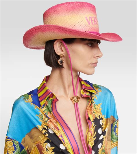 versace collection hat|versace cowboy hat.